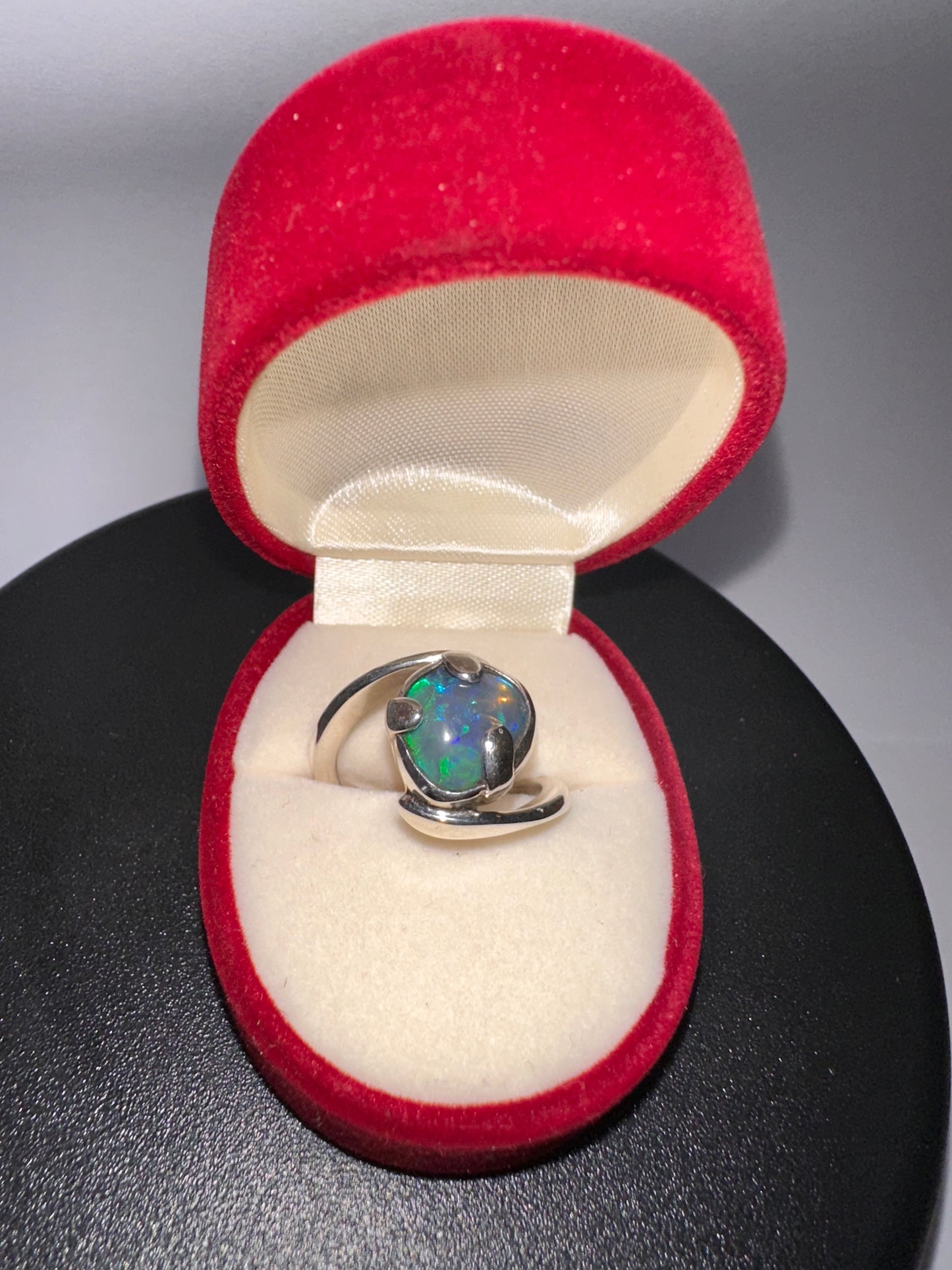 Sterling Silver Opal Ring